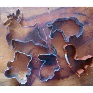 Lot of Animal Shaped Metal Cookie Cutters Baking Kitchen Resin Crafting NEW